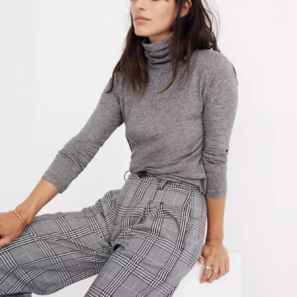 Madewell Whisper Cotton Turtleneck Long Sleeve Large